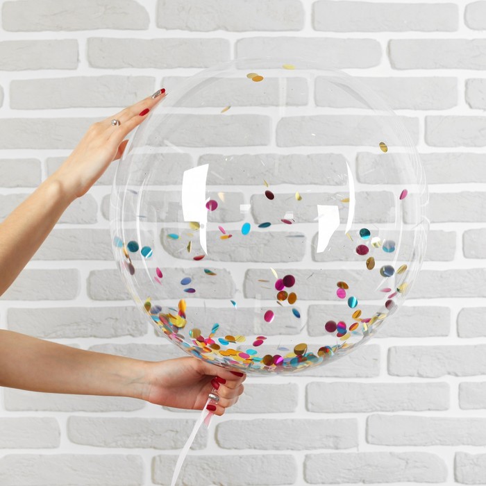 Шар полимерный 20" "Сфера", круги, фольга, МИКС, 1 шт