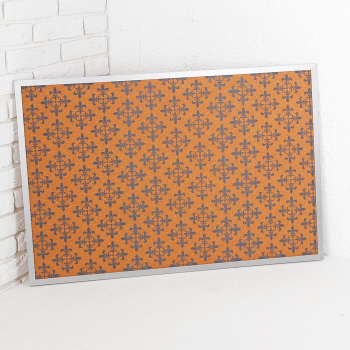 Доска пробковая в деревянной раме "Вензель", 100 × 60 см