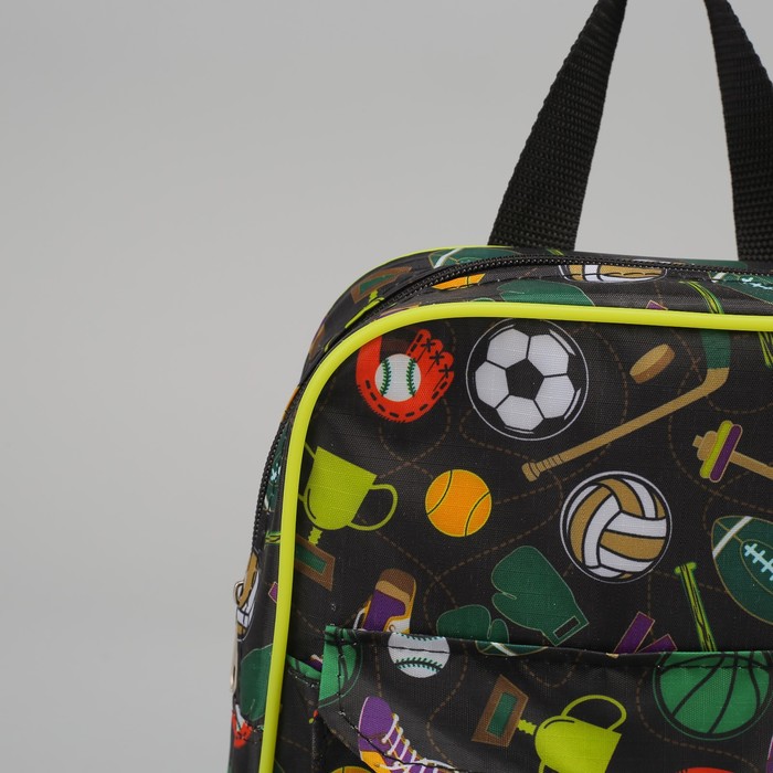 Рюкзак детский "Кеды", отдел на молнии, наружный карман, цвет чёрный