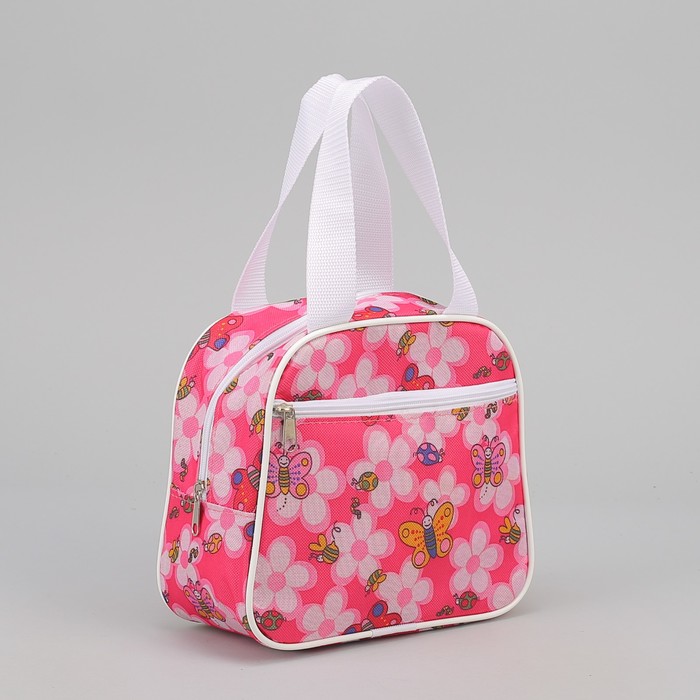 Сумка детская "Пчёлы", отдел на молнии, наружный карман, цвет розовый