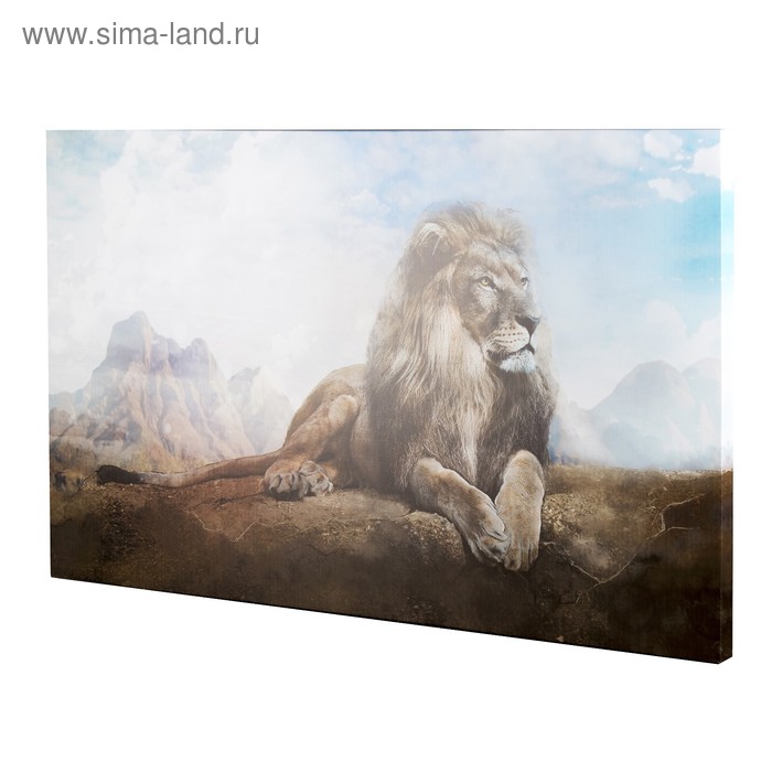фото Картина на холсте "король лев" 60*100 см topposters