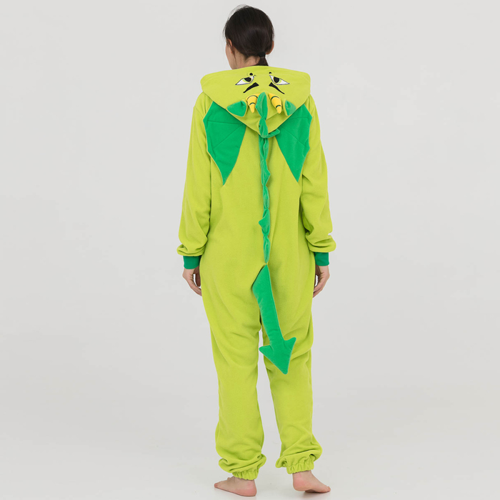 Комбинезон-кигуруми детский "Дракон салатовый", рост 152 см