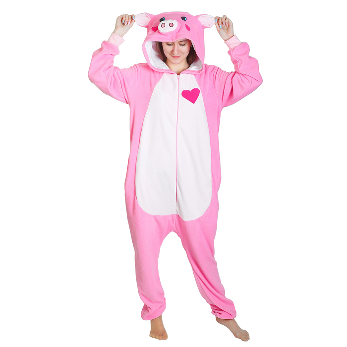 Комбинезон-кигуруми детский "Поросенок", рост 128 см