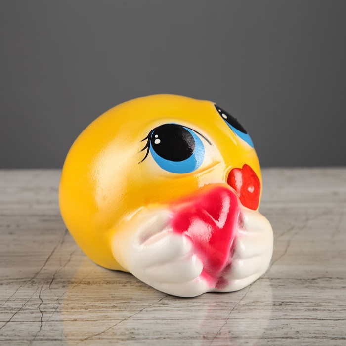 Копилка "Смайлик Девочка" 9 см