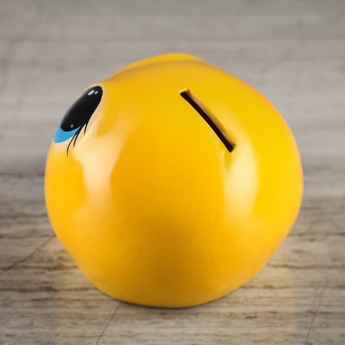 Копилка "Смайлик Девочка" 9 см