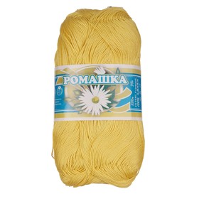 

Нитки вязальные "Ромашка" 320м/75гр 100% мерсеризованный хлопок цвет 0204