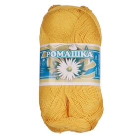 

Нитки вязальные "Ромашка" 320м/75гр 100% мерсеризованный хлопок цвет 0301