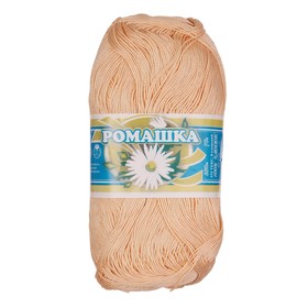 

Нитки вязальные "Ромашка" 320м/75гр 100% мерсеризованный хлопок цвет 0602