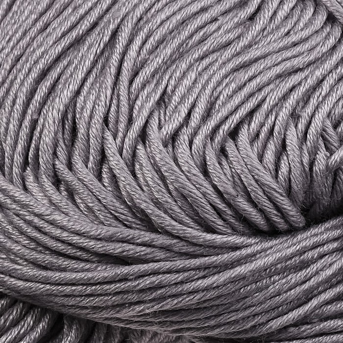 Нитки вязальные "Цвета моды" 190м/75гр 100% мерсеризов. хлопок (7001 нейтрал. серый)