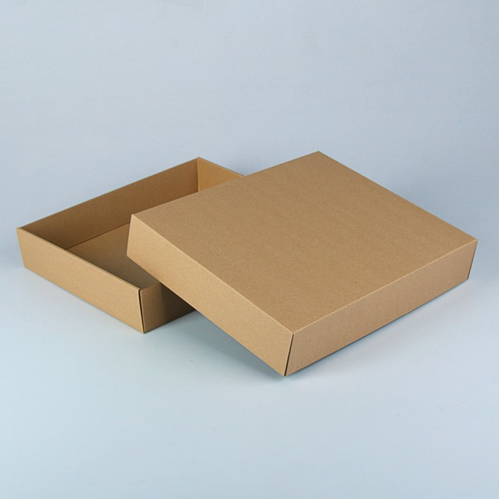 Коробка сборная, бурая, 37 х 32 х 7 см