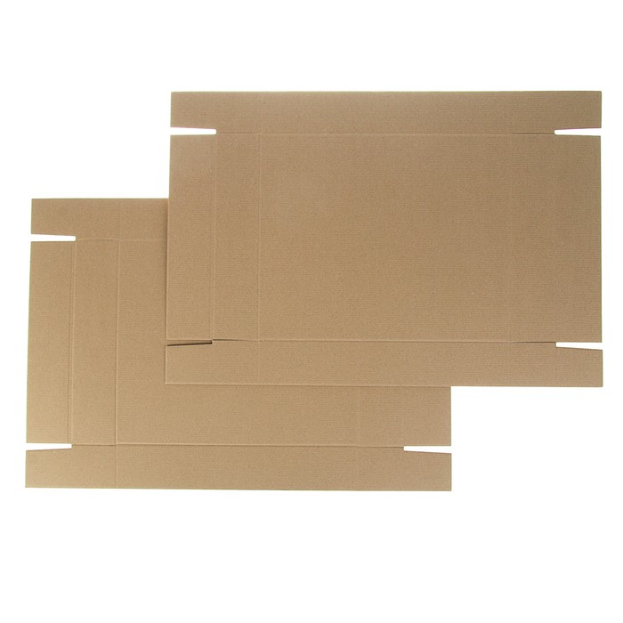 Коробка сборная, бурая, 37 х 32 х 7 см