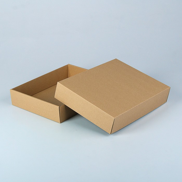 Коробка сборная, бурая, 29 х 24 х 6 см