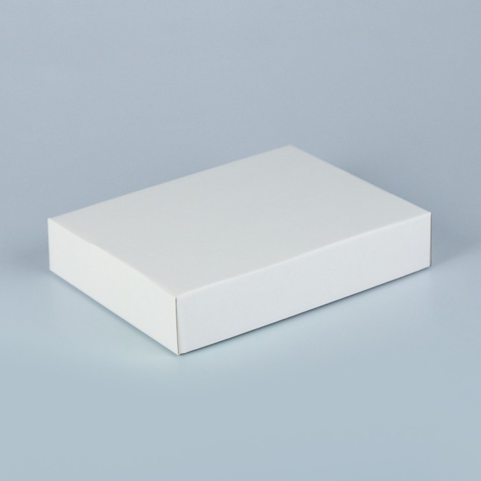 Коробка сборная, белая, 29 х 24 х 6 см