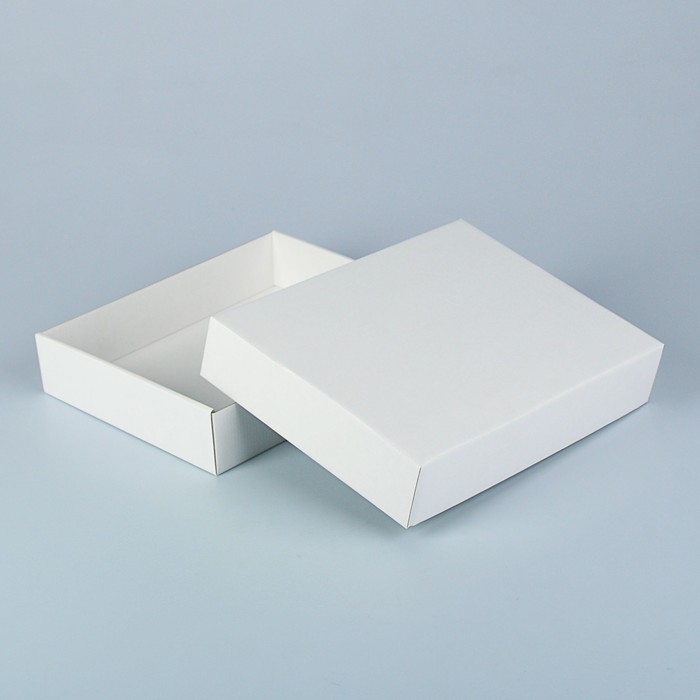 Коробка сборная, белая, 29 х 24 х 6 см