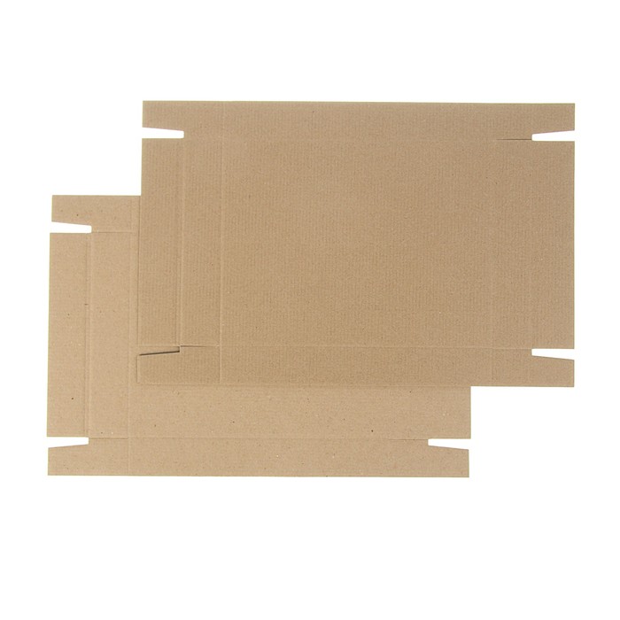 Коробка сборная, бурая, 26 х 21,5 х 4 см