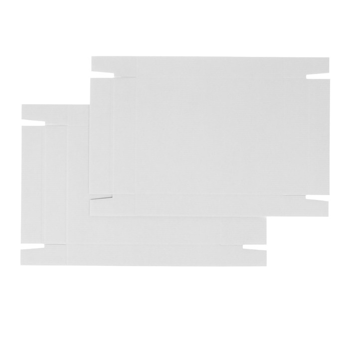 Коробка сборная, белая, 26 х 21,5 х 4 см