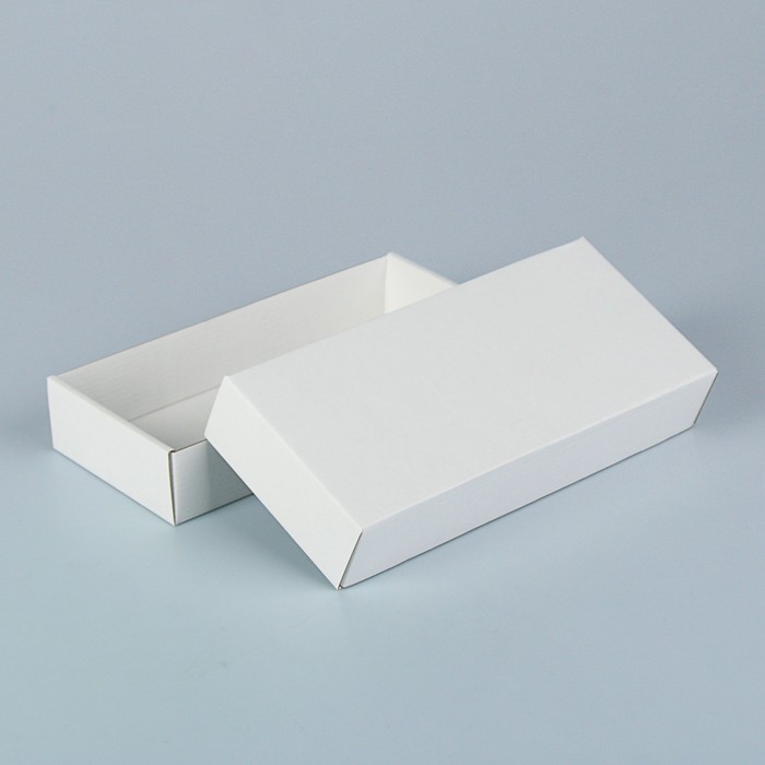 Коробка сборная, белая, 24 х 11,5 х 4,5 см