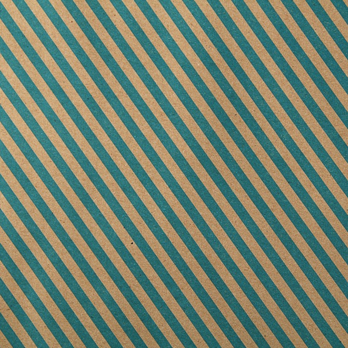 Бумага упаковочная крафт "Диагональ голубая", 0,72 х 10 м