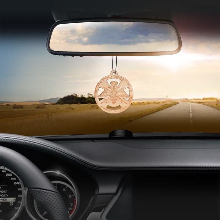 Ароматизатор деревянный "Пограничные войска", лайм и мята