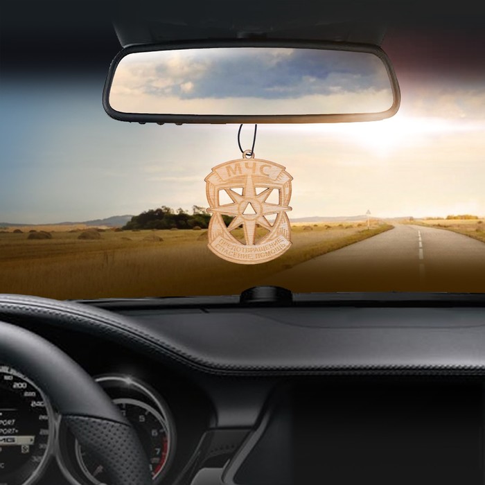 Ароматизатор деревянный "МЧС", цитрус