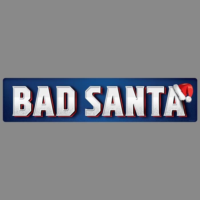 Наклейка на номер &quot;Bad santa&quot;