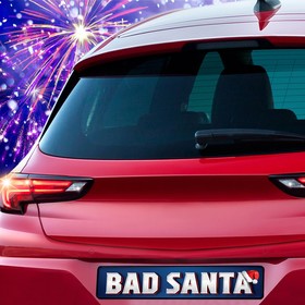 

Наклейка на номер Bad santa, 48,6 х 11 см
