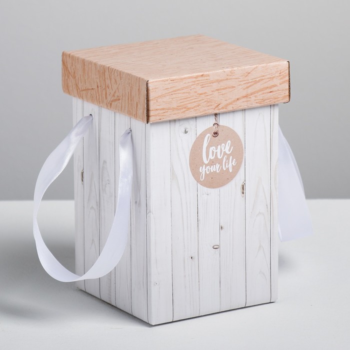 Коробка складная «Доски», 10 х 18 см