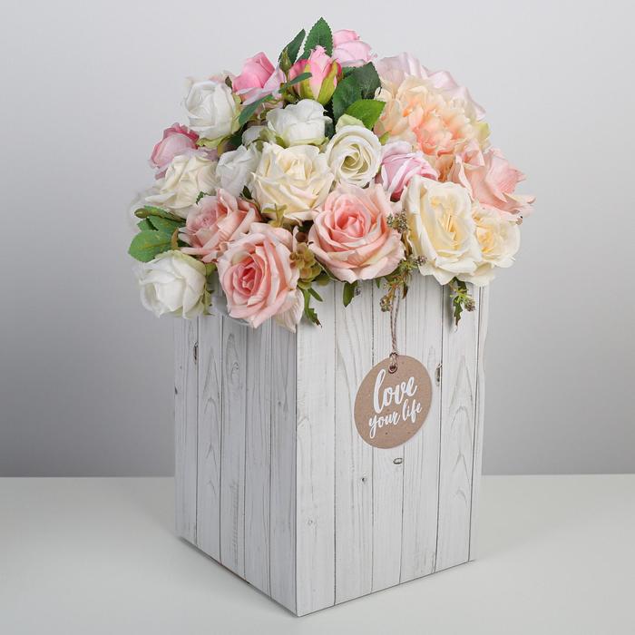 Коробка складная «Доски», 17 х 25 см