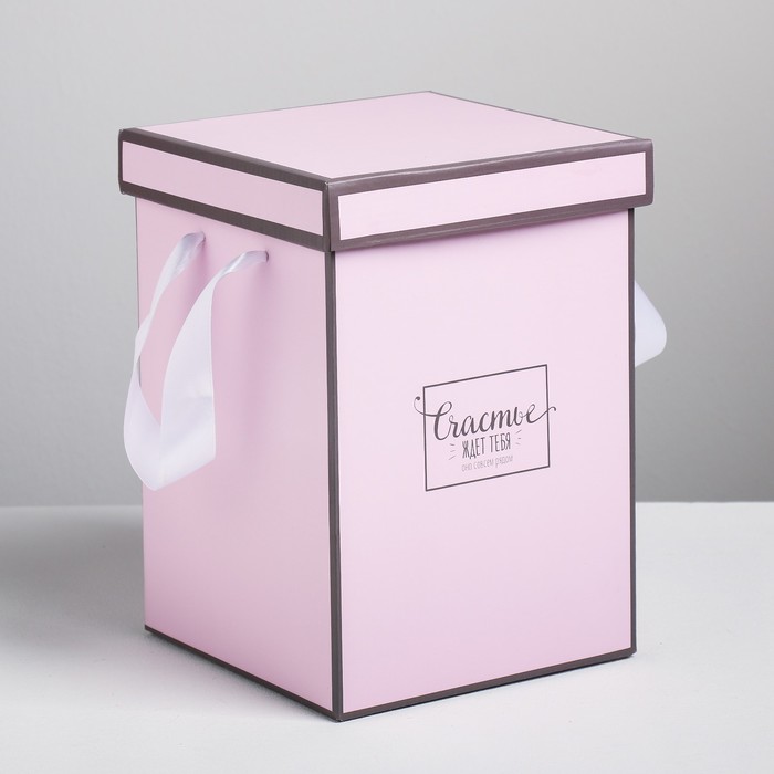 Коробка складная «Счастье ждёт тебя», 17 х 25 см