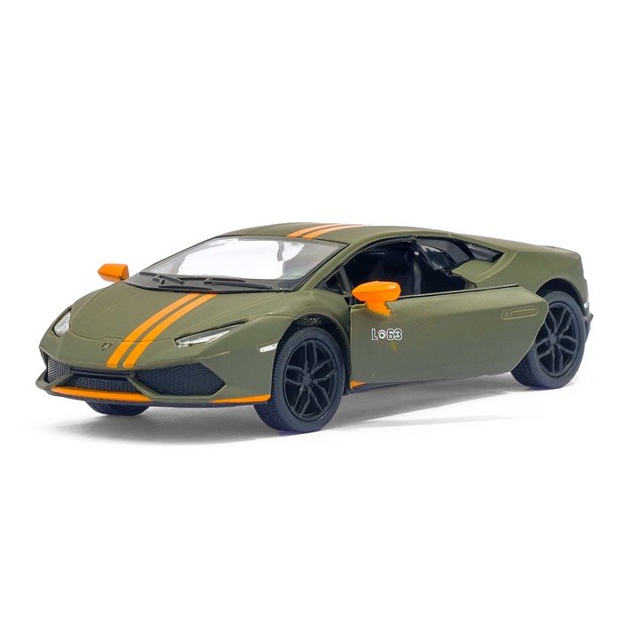 Машина металлическая Lamborghini Huracán LP610-4 Avio matte, масштаб 1:36, открываются двери, инерция, МИКС