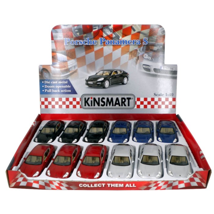 Машина металлическая Porsche Panamera S, масштаб 1:40, открываются двери, инерция, МИКС