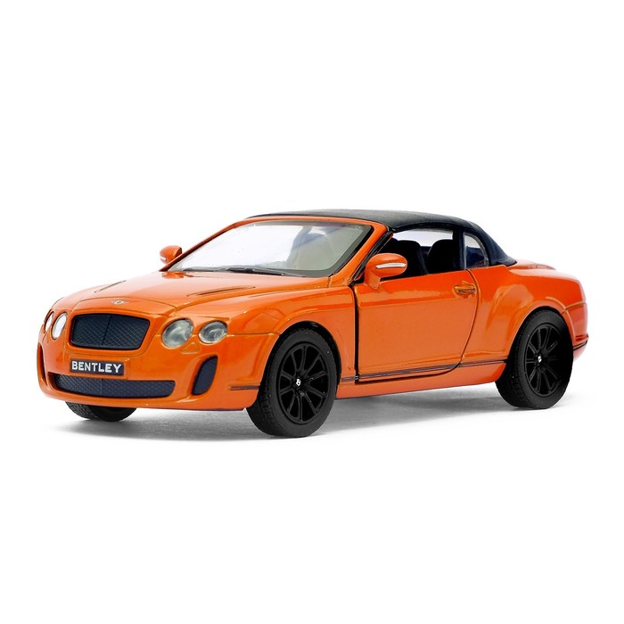 Машина металлическая Bentley Continental Supersports Convertible, масштаб 1:38, открываются двери, инерция, МИКС
