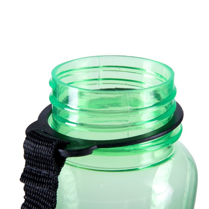 Бутылка для воды 700 мл, со шкалой, на ремешке, пластик AS, микс, 7х7х22.5 см