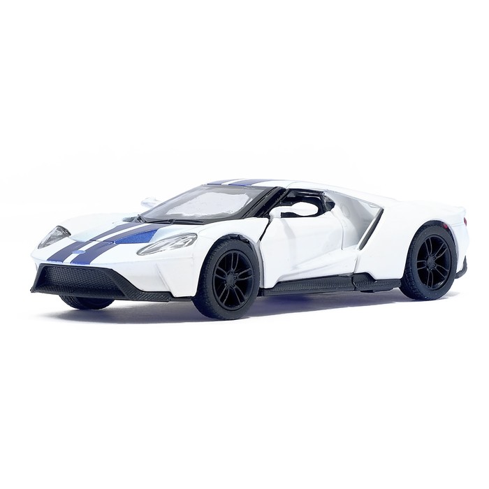 Машина металлическая Ford GT, масштаб 1:38, открываются двери, инерция, МИКС