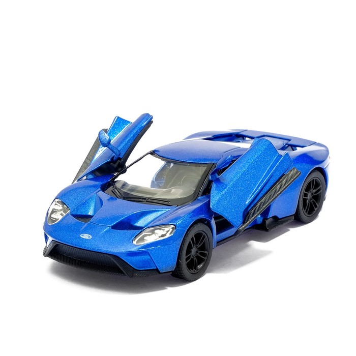 Машина металлическая Ford GT, масштаб 1:38, открываются двери, инерция, МИКС