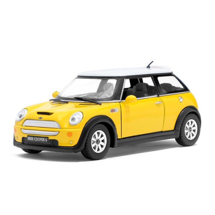 Машина металлическая Mini Cooper S, масштаб 1:28, открываются двери, инерция, МИКС