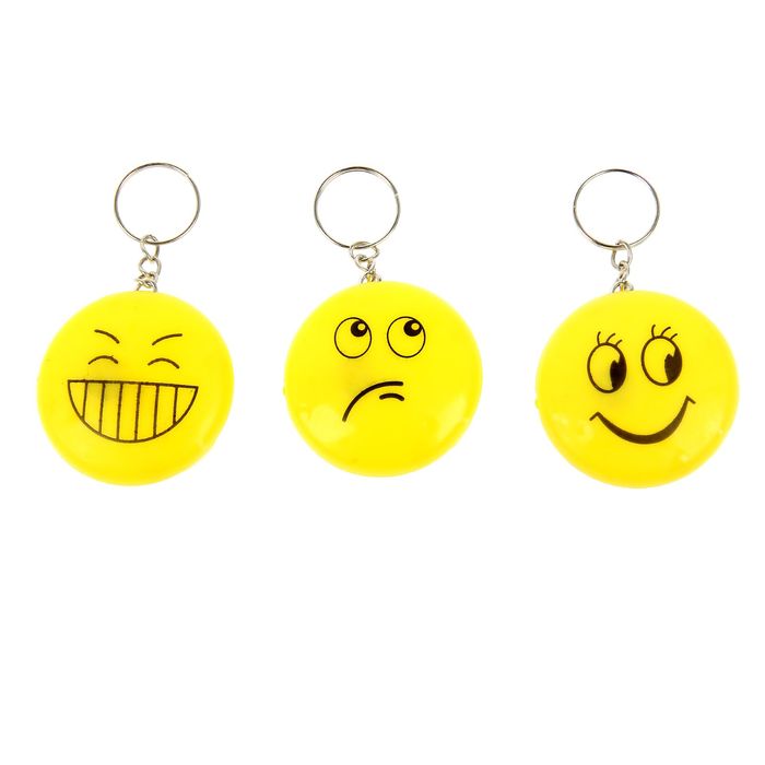 Брелок световой "Смайл", цвета МИКС