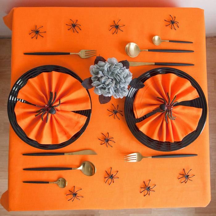 Набор столовых приборов "Оску. Блэк", 4 предмета, цвет золотой