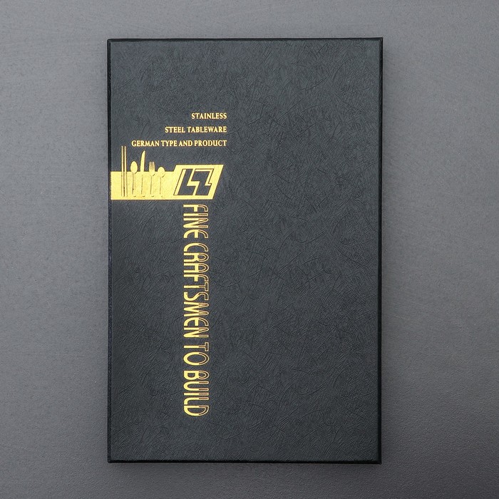 Набор столовых приборов "Оску. Блэк", 4 предмета, цвет серебряный