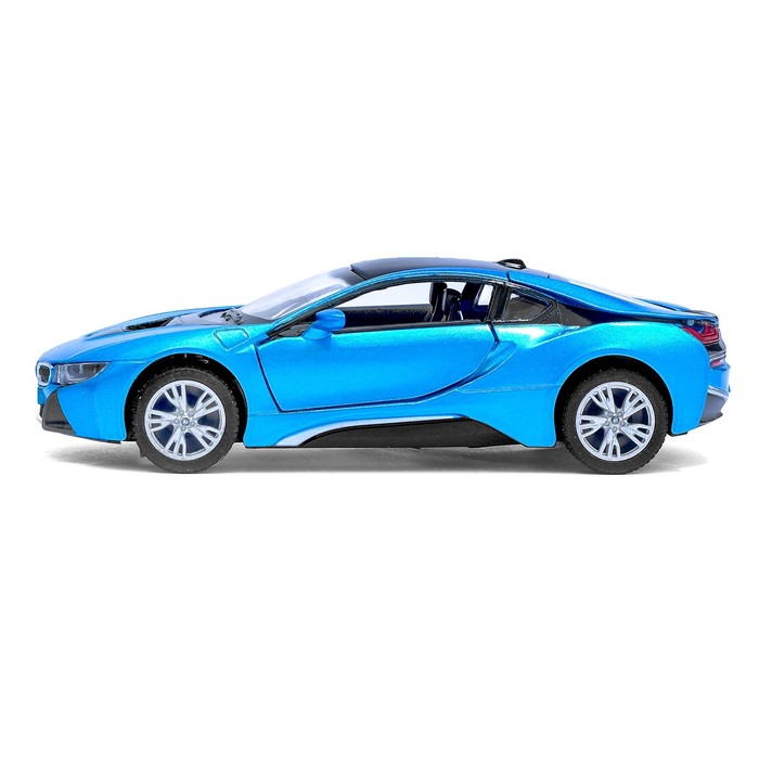 Машина металлическая BMW i8, масштаб 1:36, открываются двери, инерция, МИКС