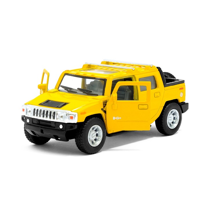 Машина металлическая Hummer H2 SUT, масштаб 1:40, открываются двери, инерция, МИКС