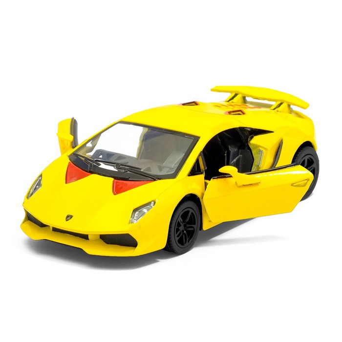 Машина металлическая Lamborghini Sesto Elemento, масштаб 1:38, открываются двери, инерция, МИКС