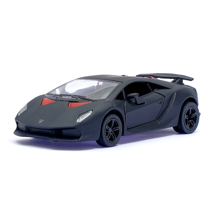 Машина металлическая Lamborghini Sesto Elemento, масштаб 1:38, открываются двери, инерция, МИКС