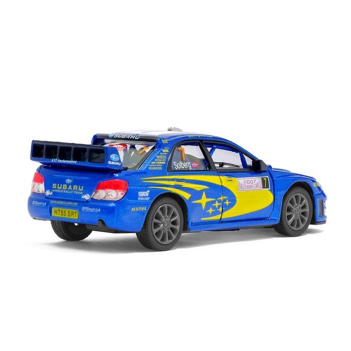 Машина металлическая Subaru Impreza WRC, масштаб 1:36, открываются двери, инерция, МИКС