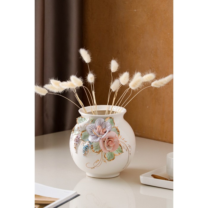 Ваза "Шар" лепка   микс