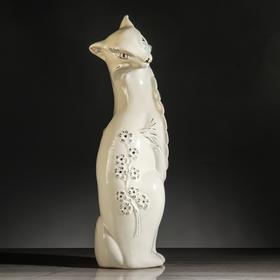 

Копилка "Кошка с веером", покрытие лак, белая, 44 см
