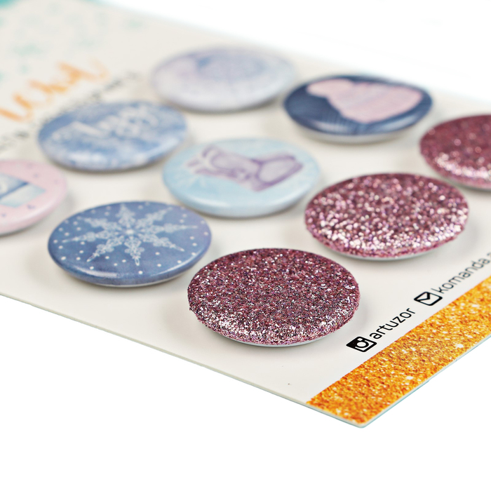 Топсы для скрапбукинга в наборе «Снежная сказка», 9,5 × 14 см