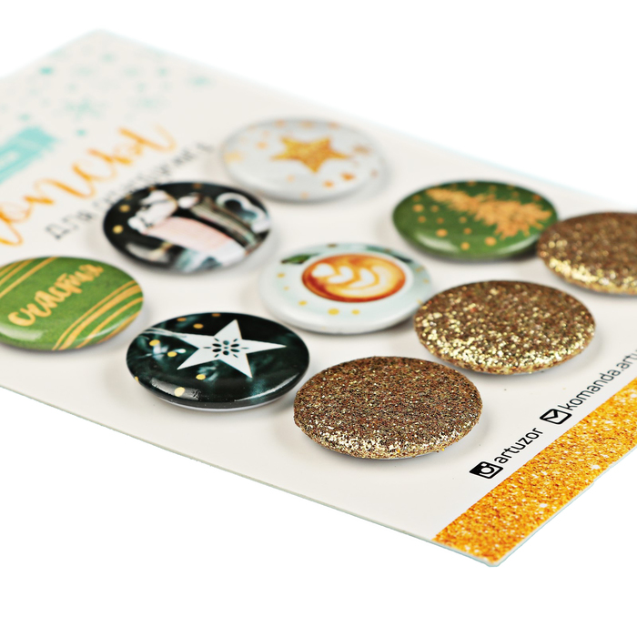 Топсы для скрапбукинга в наборе «Зимние грезы», 9,5 × 14 см