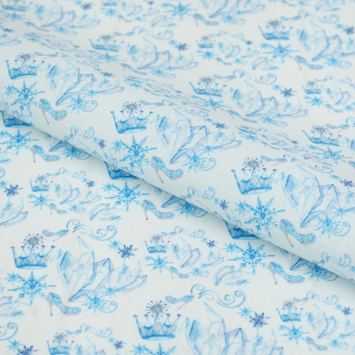 Ткани для пэчворка "Зимние узоры", 48см*50см, 120 г/кв.м, №29