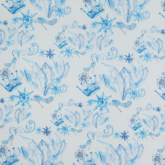Ткани для пэчворка "Зимние узоры", 48см*50см, 120 г/кв.м, №29
